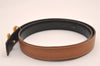 Authentic HERMES Constance Leather Belt Size 65cm 25.6" Brown 1298I