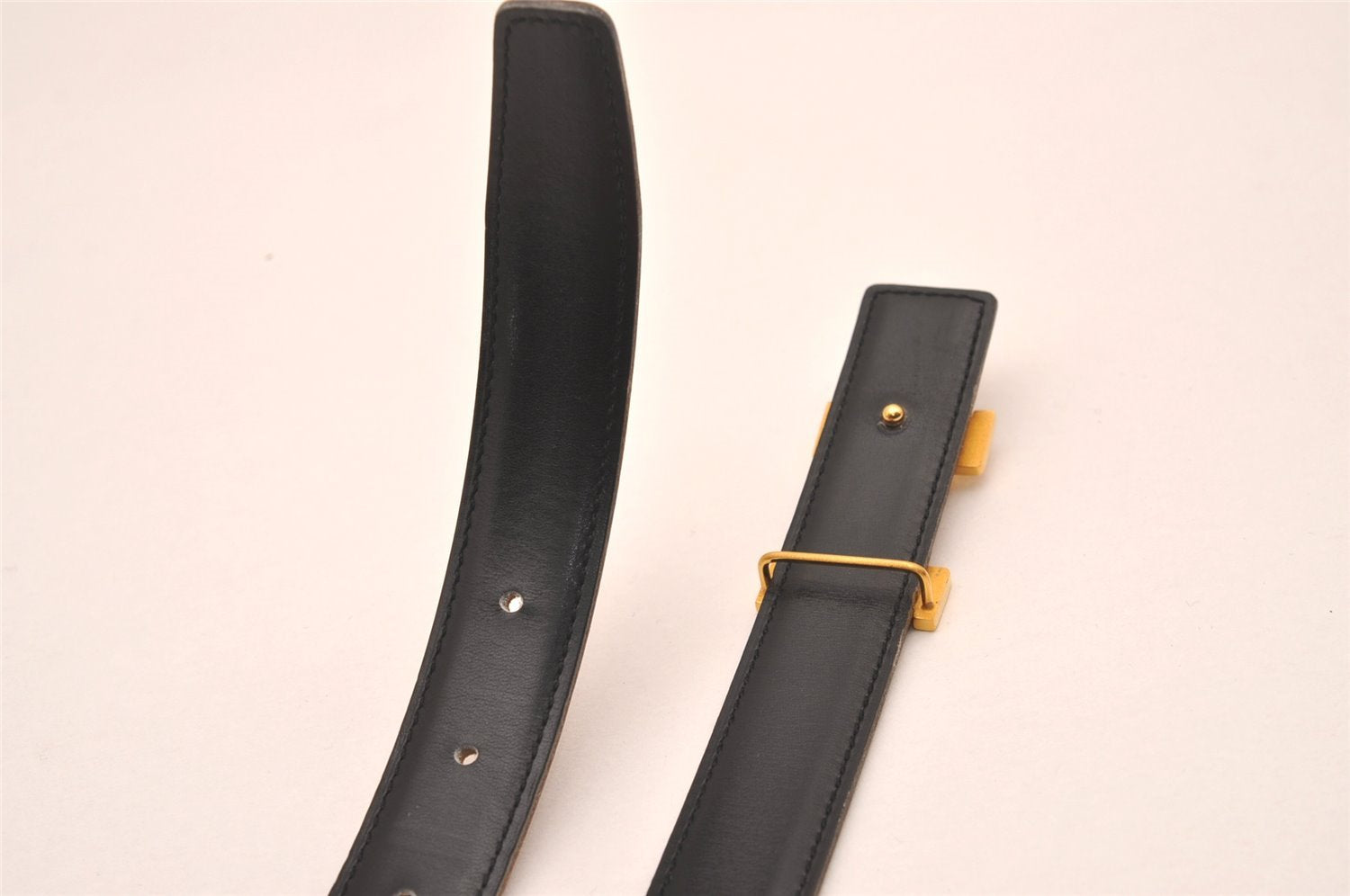 Authentic HERMES Constance Leather Belt Size 65cm 25.6