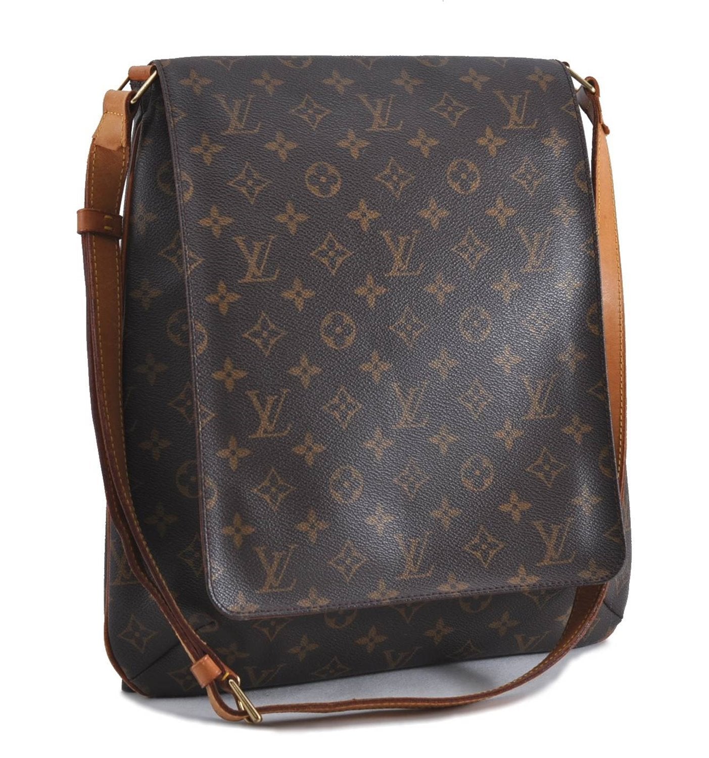Authentic Louis Vuitton Monogram Musette Shoulder Cross Body Bag M51256 LV 1299D