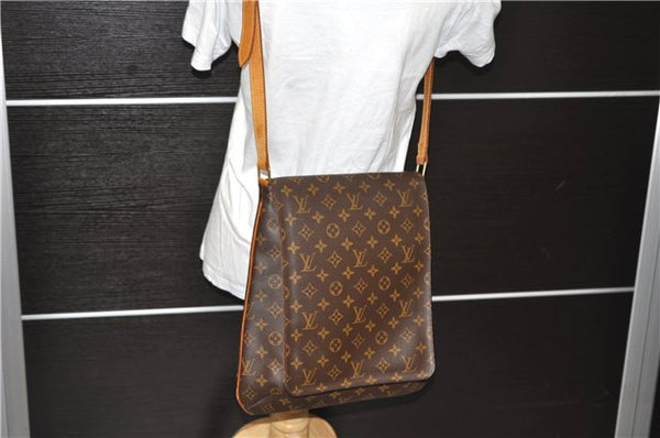Authentic Louis Vuitton Monogram Musette Shoulder Cross Body Bag M51256 LV 1299D
