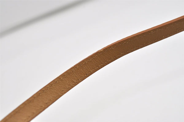 Authentic GUCCI Vintage Hand Bag Pouch Purse GG Canvas Leather 07198 Brown 1299I