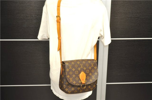 Auth Louis Vuitton Monogram Saint Cloud GM Shoulder Cross Bag M51242 LV 1300D
