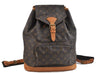 Authentic Louis Vuitton Monogram Montsouris GM Backpack M51135 LV 1302D