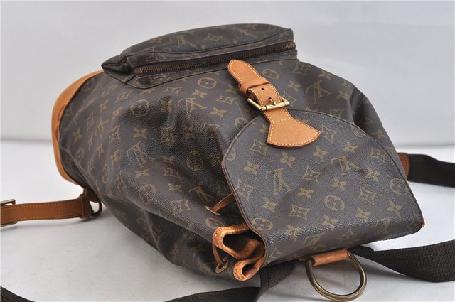 Authentic Louis Vuitton Monogram Montsouris GM Backpack M51135 LV 1302D