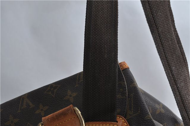 Authentic Louis Vuitton Monogram Montsouris GM Backpack M51135 LV 1302D