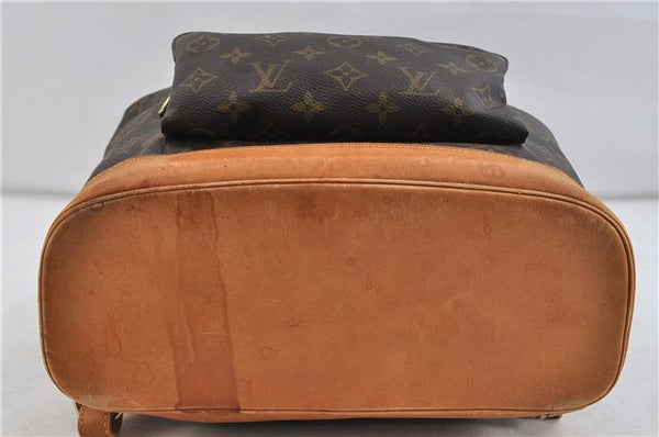 Authentic Louis Vuitton Monogram Montsouris GM Backpack M51135 LV 1302D