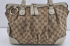 Authentic GUCCI Sukey 2Way Tote Bag GG Canvas Leather 247902 Brown 1302I