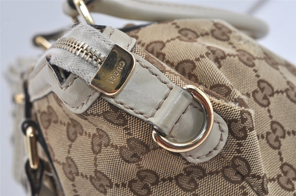 Authentic GUCCI Sukey 2Way Tote Bag GG Canvas Leather 247902 Brown 1302I