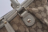 Authentic GUCCI Sukey 2Way Tote Bag GG Canvas Leather 247902 Brown 1302I