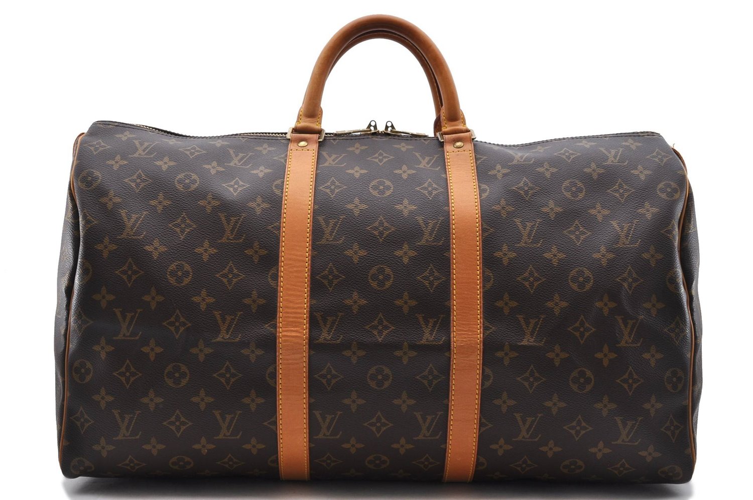 Authentic Louis Vuitton Monogram Keepall 50 Boston Bag M41426 LV 1303D