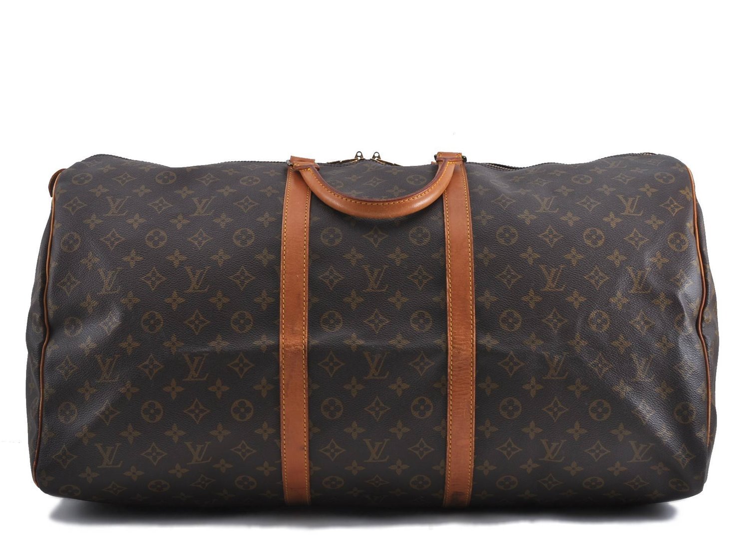 Authentic Louis Vuitton Monogram Keepall 60 Boston Bag M41422 LV 1304D