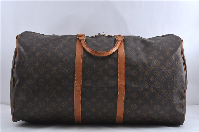 Authentic Louis Vuitton Monogram Keepall 60 Boston Bag M41422 LV 1304D