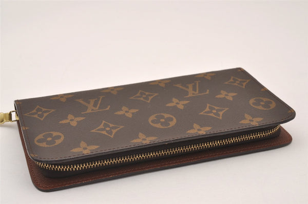 Authentic Louis Vuitton Monogram Porte Monnaie Zip Long Wallet M61727 LV 1304I