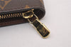 Authentic Louis Vuitton Monogram Porte Monnaie Zip Long Wallet M61727 LV 1304I