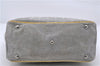 Authentic CHANEL Chocolate Bar No5 Canvas CC Logo Shoulder Hand Bag Gray 1305D