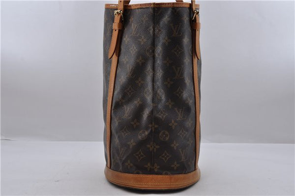Authentic Louis Vuitton Monogram Bucket GM Shoulder Bag M42236 LV 1307D