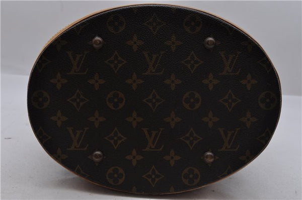Authentic Louis Vuitton Monogram Bucket GM Shoulder Bag M42236 LV 1307D