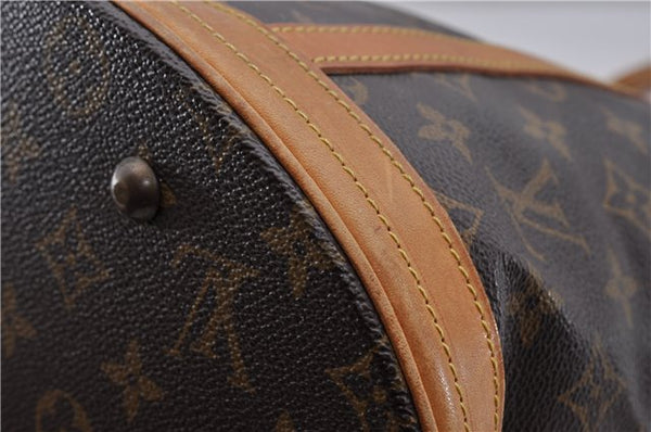 Authentic Louis Vuitton Monogram Bucket GM Shoulder Bag M42236 LV 1307D