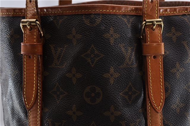 Authentic Louis Vuitton Monogram Bucket GM Shoulder Bag M42236 LV 1307D