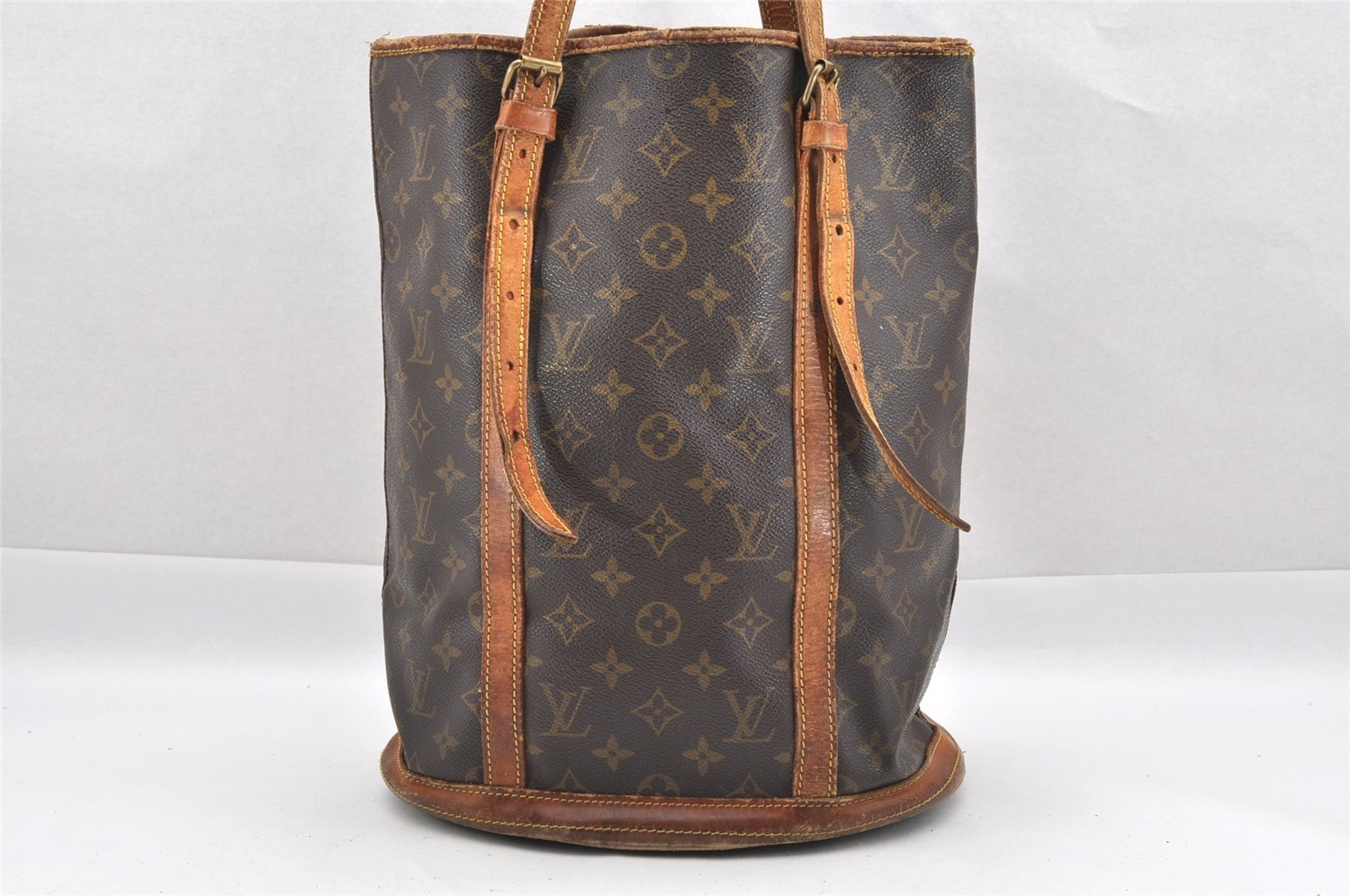 Authentic Louis Vuitton Monogram Bucket GM Shoulder Tote Bag Old Model LV 1308I
