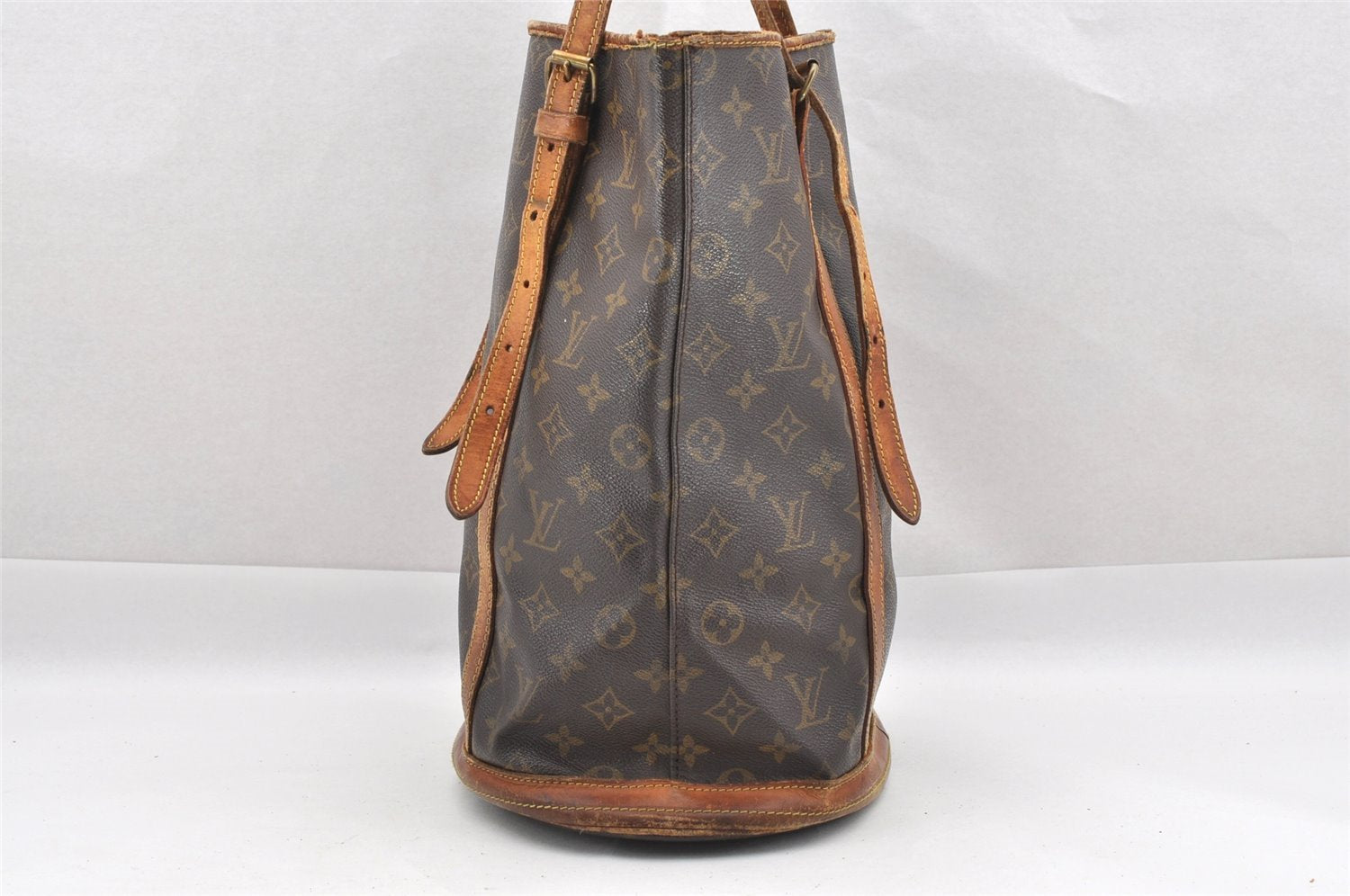 Authentic Louis Vuitton Monogram Bucket GM Shoulder Tote Bag Old Model LV 1308I