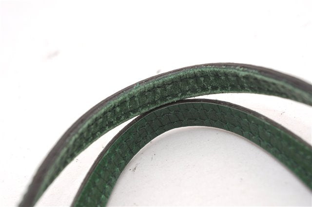 Authentic GUCCI Tote Hand Bag Purse GG PVC Leather 117551 Brown Green 1310F