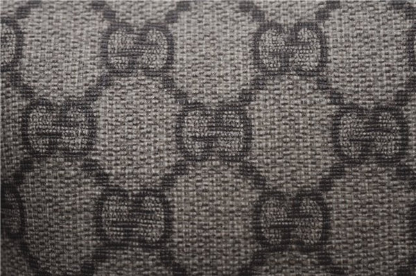 Authentic GUCCI Tote Hand Bag Purse GG PVC Leather 117551 Brown Green 1310F