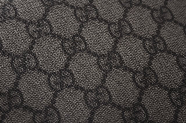 Authentic GUCCI Tote Hand Bag Purse GG PVC Leather 117551 Brown Green 1310F