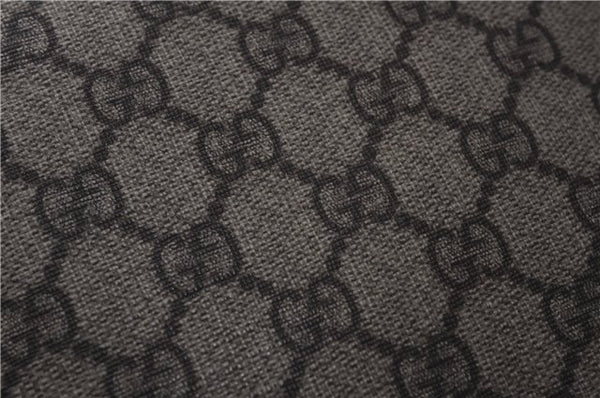 Authentic GUCCI Tote Hand Bag Purse GG PVC Leather 117551 Brown Green 1310F