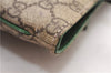 Authentic GUCCI Tote Hand Bag Purse GG PVC Leather 117551 Brown Green 1310F