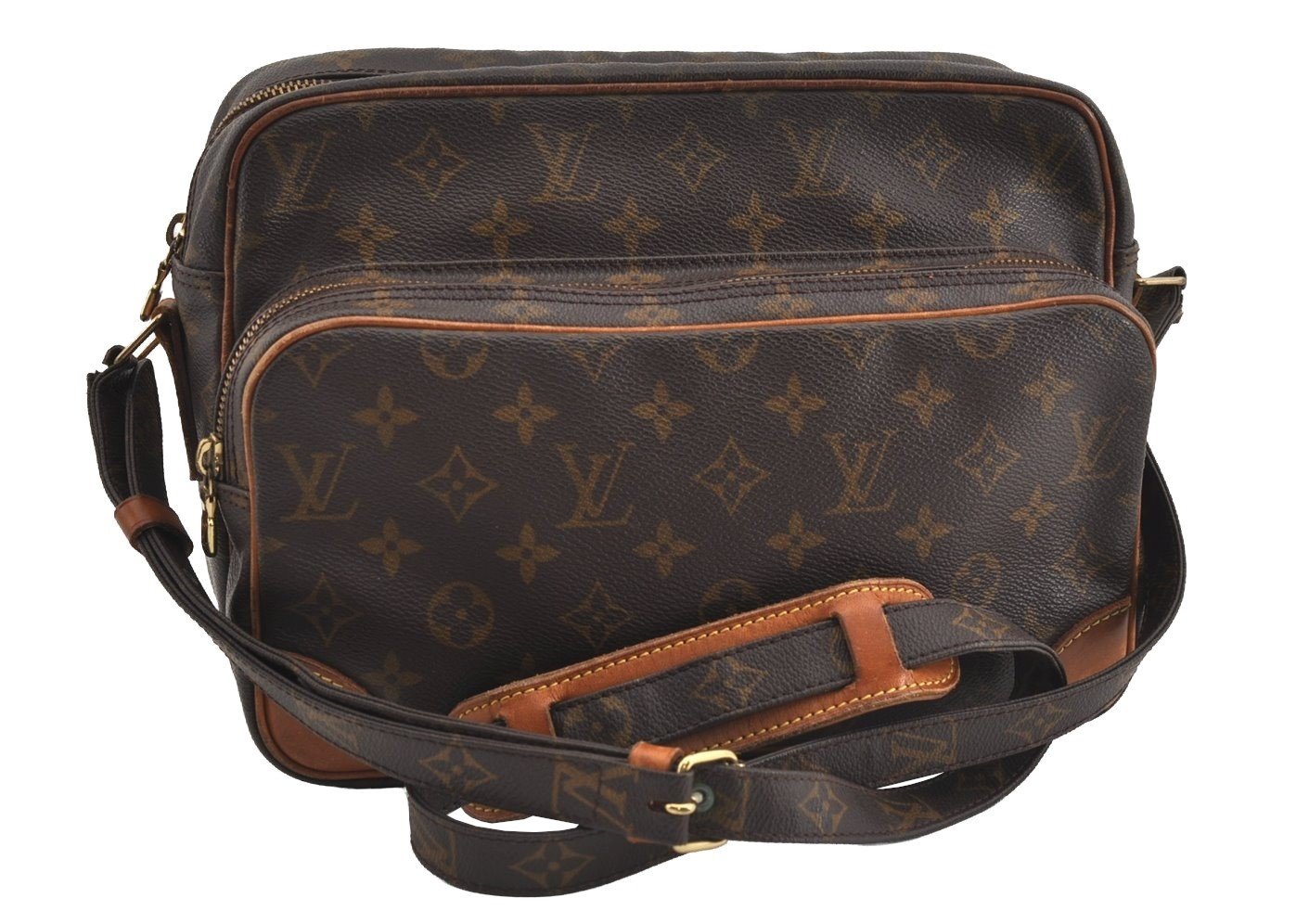 Authentic Louis Vuitton Monogram Nile Shoulder Cross Body Bag M45244 LV 1310I