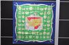 Authentic HERMES Carre 90 Scarf "1776 UNITED STATES"1976 Silk Navy Box 1312D