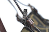 Authentic FENDI Vintage Zucca Shoulder Hand Bag Purse Nylon Leather Brown 1312H