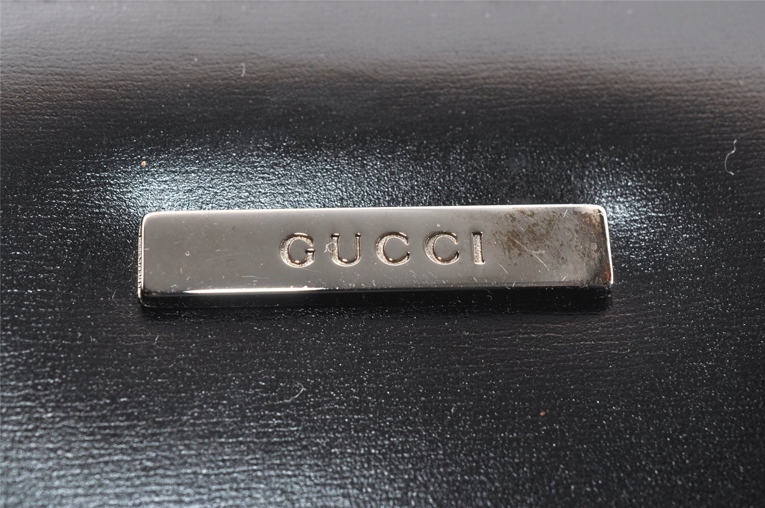 Authentic GUCCI Vintage 2in1 Hand Bag Vinyl Leather Clear 1312I