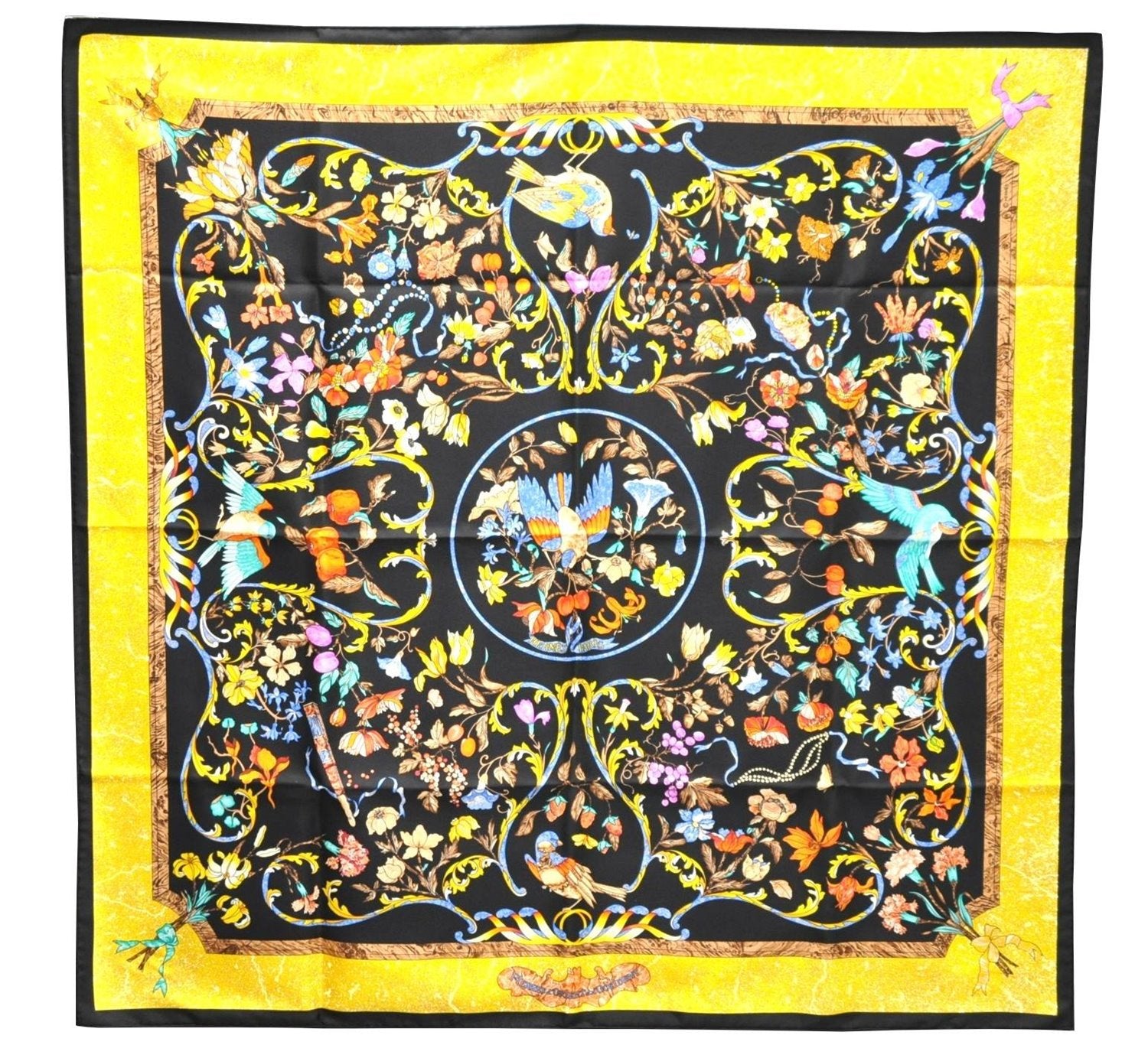 Auth HERMES Carre 90 Scarf 