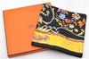 Auth HERMES Carre 90 Scarf "PIERRES d'ORIENT et d'OCCIDENT" Silk Black Box 1313D