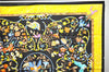 Auth HERMES Carre 90 Scarf "PIERRES d'ORIENT et d'OCCIDENT" Silk Black Box 1313D