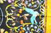 Auth HERMES Carre 90 Scarf "PIERRES d'ORIENT et d'OCCIDENT" Silk Black Box 1313D