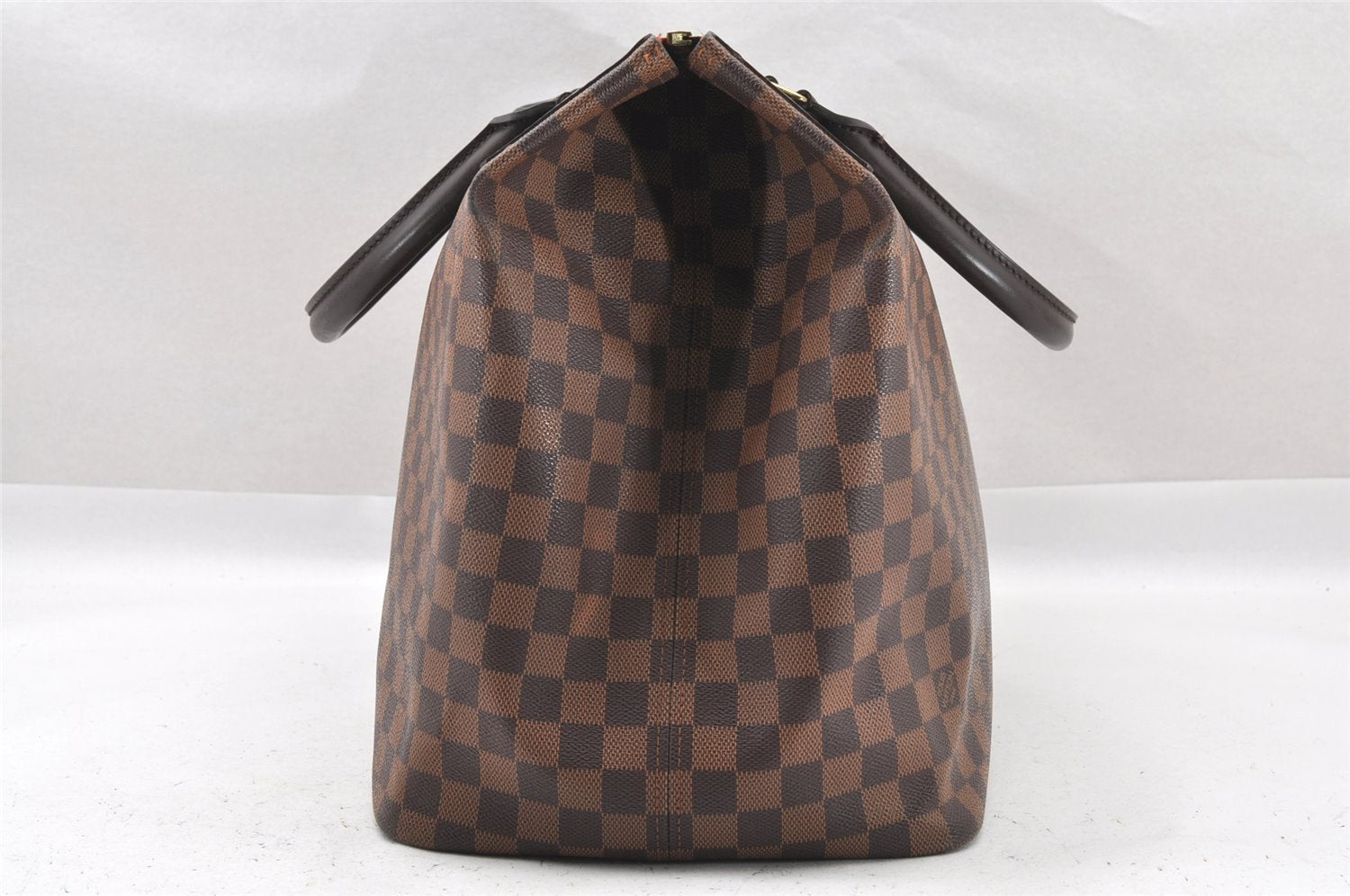 Authentic Louis Vuitton Damier Greenwich PM Hand Boston Bag N41165 LV 1313I