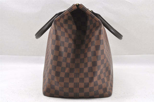 Authentic Louis Vuitton Damier Greenwich PM Hand Boston Bag N41165 LV 1313I