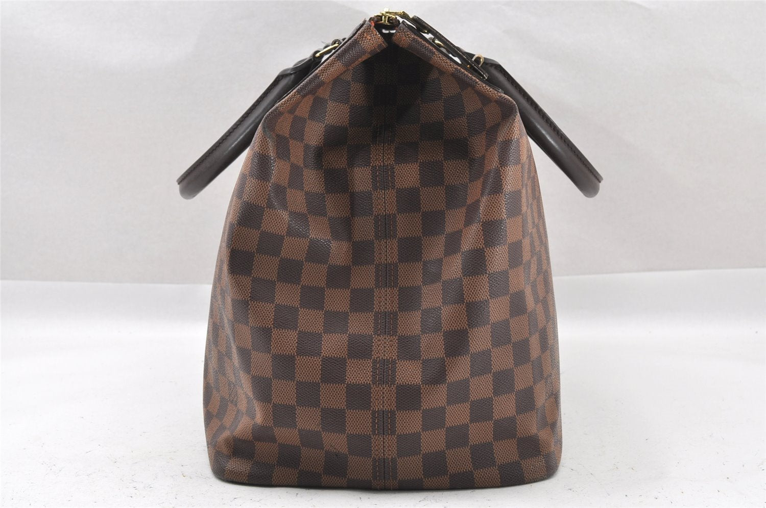 Authentic Louis Vuitton Damier Greenwich PM Hand Boston Bag N41165 LV 1313I