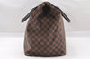 Authentic Louis Vuitton Damier Greenwich PM Hand Boston Bag N41165 LV 1313I