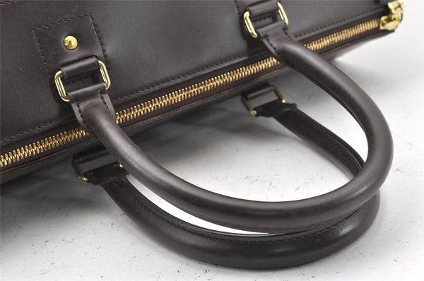 Authentic Louis Vuitton Damier Greenwich PM Hand Boston Bag N41165 LV 1313I