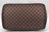 Authentic Louis Vuitton Damier Greenwich PM Hand Boston Bag N41165 LV 1313I