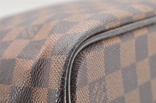 Authentic Louis Vuitton Damier Greenwich PM Hand Boston Bag N41165 LV 1313I