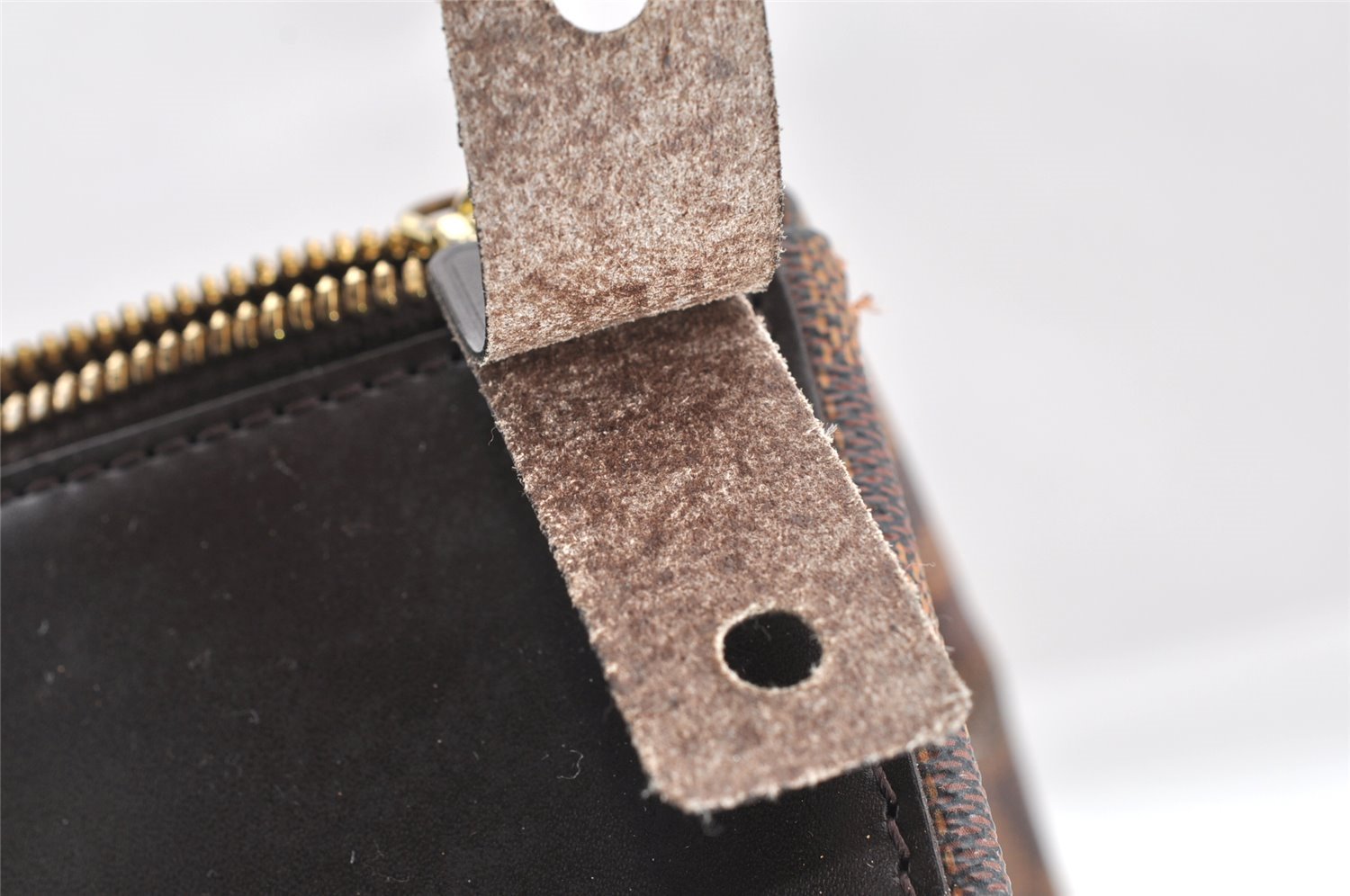 Authentic Louis Vuitton Damier Greenwich PM Hand Boston Bag N41165 LV 1313I