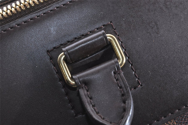 Authentic Louis Vuitton Damier Greenwich PM Hand Boston Bag N41165 LV 1313I