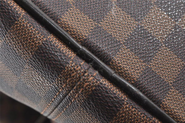 Authentic Louis Vuitton Damier Greenwich PM Hand Boston Bag N41165 LV 1313I