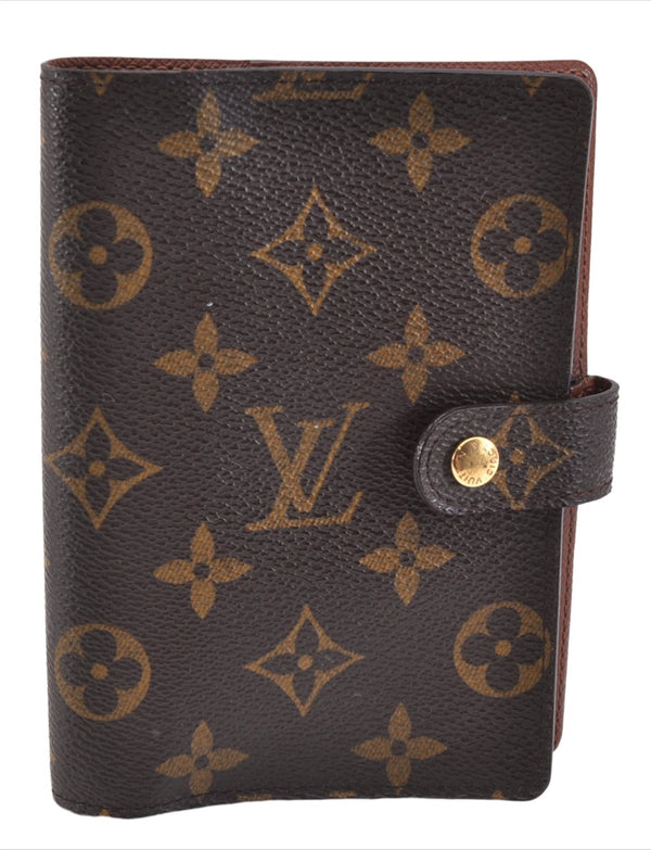 Authentic Louis Vuitton Monogram Agenda PM Notebook Cover R20005 LV 1314F