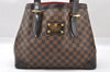 Authentic Louis Vuitton Damier Hampstead MM Shoulder Tote Bag N51204 LV 1314I